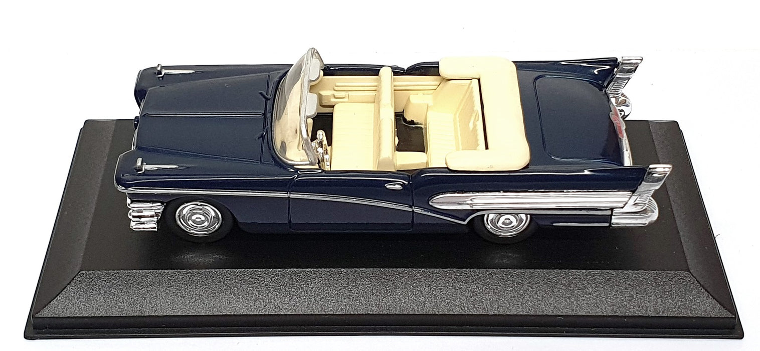 NewRay 1/43 Scale Diecast 48706 - 1958 Buick Convertible - Dk. Blue