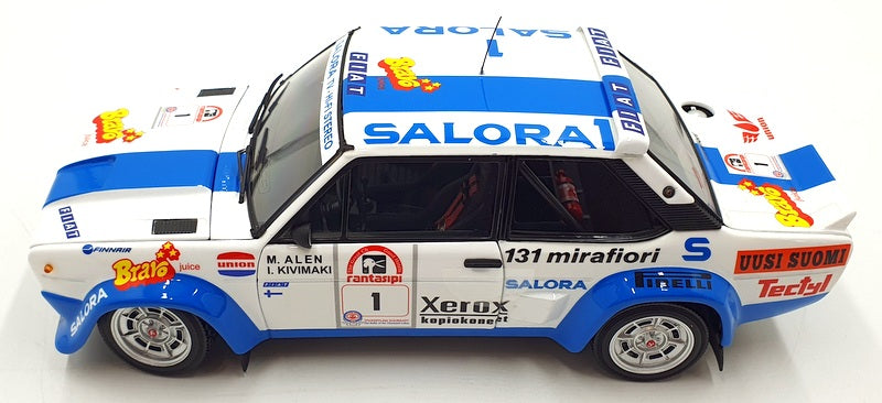 Kyosho 1/18 Scale Diecast 08376H - 1980 Fiat 131 Abarth #1 1000 Lakes