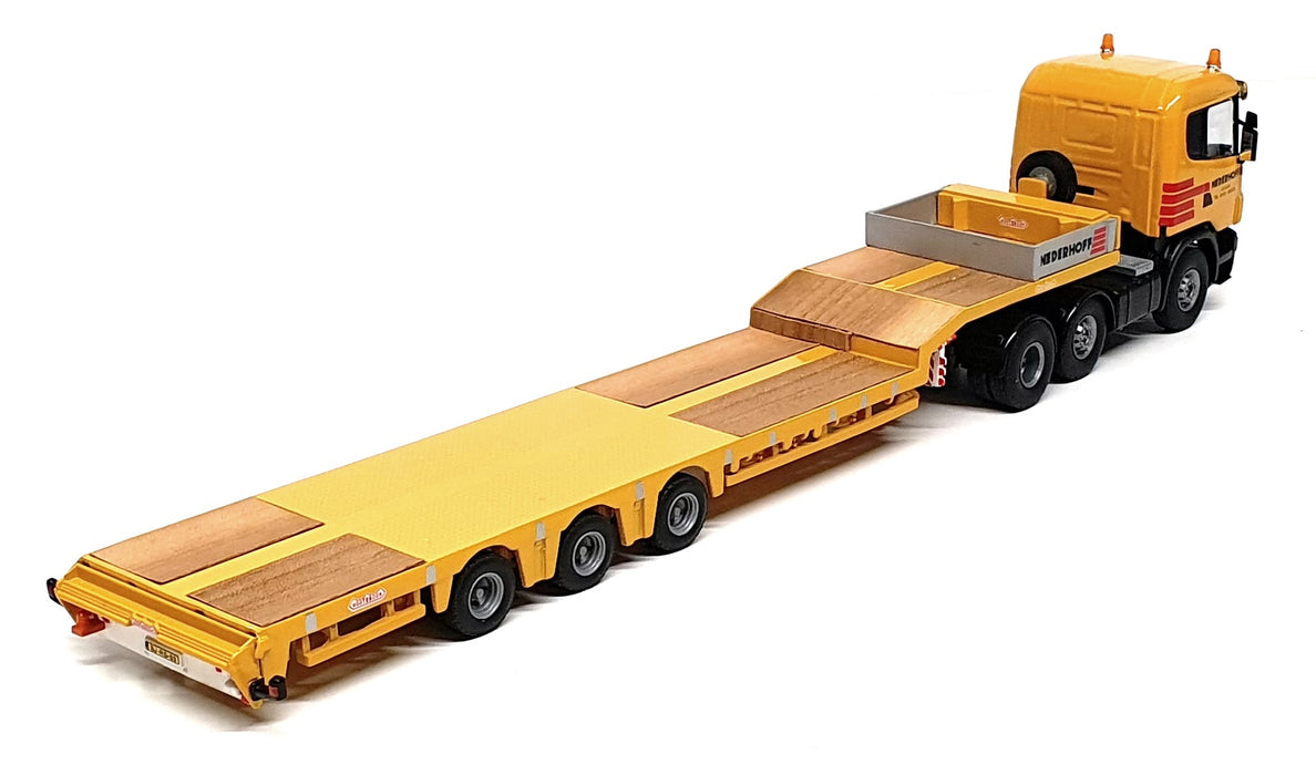 Tematoys 1/50 Scale KNT06 Scania 6x4 With Nooteboom Low Loader Nederhoff Yellow