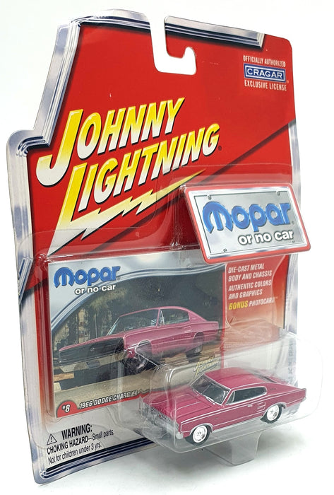 Johnny Lightning 1/64 Scale JL 239-02 - 1966 Dodge Charger - Pink