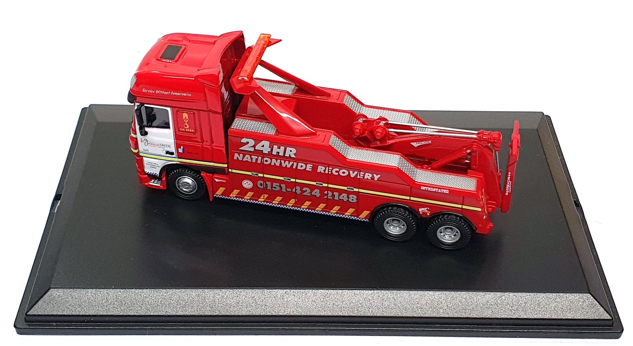 Oxford Diecast 1/76 Scale DAF03REC - DAF Recovery Truck Hough Green - Red