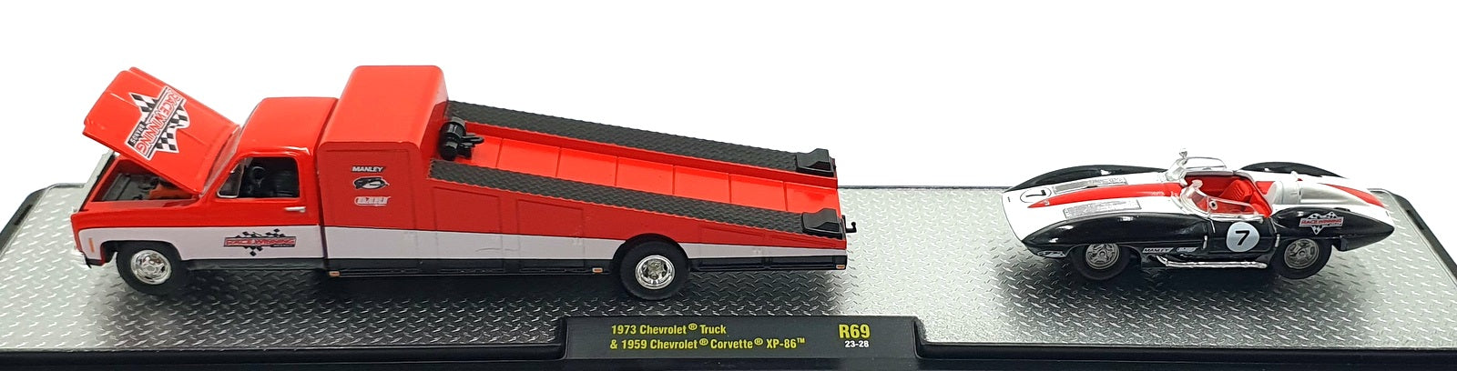 Castline M2 Machines 1/64 Scale R69 - 1973 Chevrolet Truck 1959 Corvette XP-86