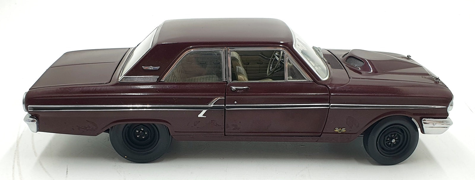 Precision 100 1/18 Scale Diecast 33057A 1964 Ford Fairlane Thunderbolt Dark Red