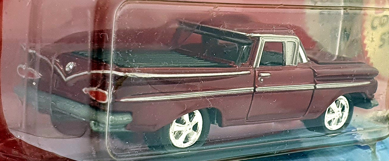 Johnny Lightning 1/64 Scale JL 580-02 - 1959 El Camino Truck - Met. Red