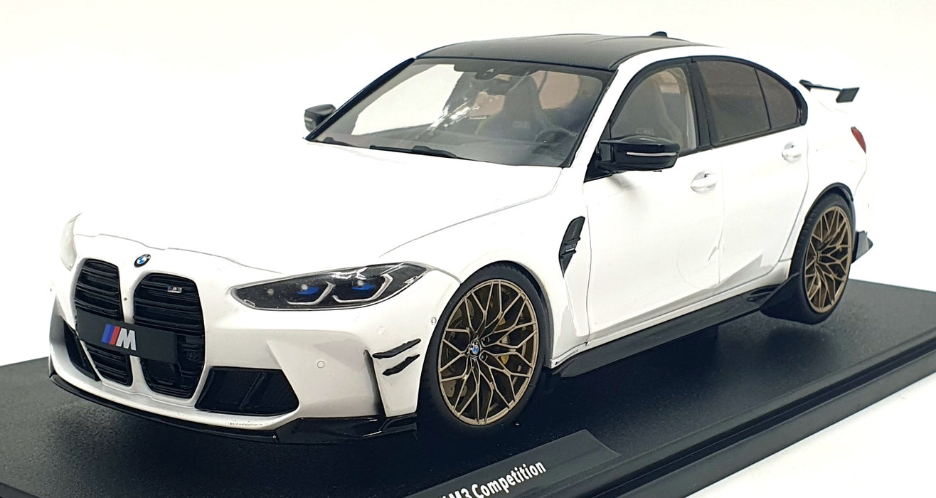 Solido 1/18 Scale S1814301 - 2024 BMW M3 Performance Parts - Alpine White