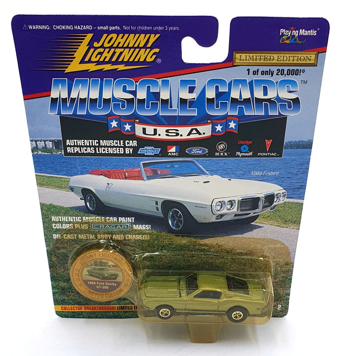 Johnny Lightning 1/64 Scale 202-02 Muscle Cars USA 1968 Ford Shelby GT-500 Green