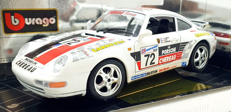 Burago 1/18 Scale 3003 Porsche 911 Carrera '93 Racing #72 Yver/Goueslard/Chereau