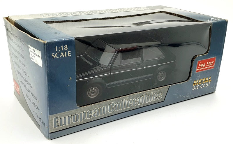 Sun Star 1/18 Scale Diecast 1092 - 1976 Volkswagen Gold GTI - Black