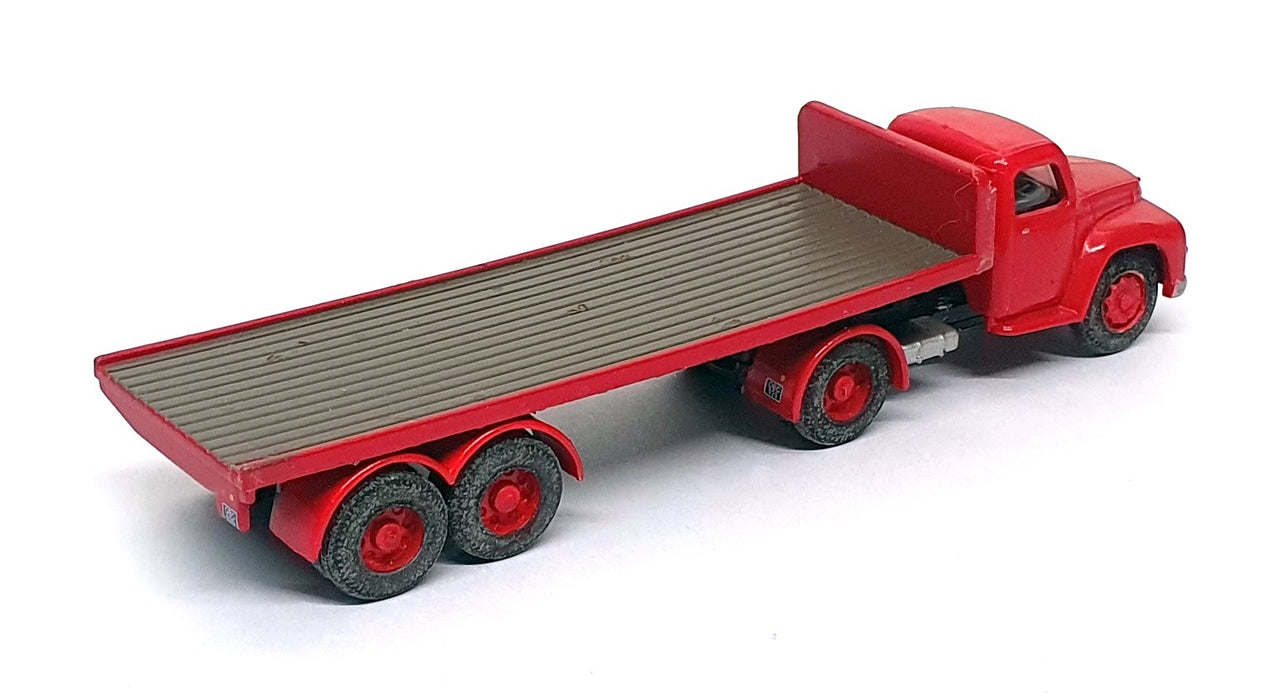Base Toys 1/76 Scale SC-X12 - Commer Superpoise Artic Flatbed Trailer - Red