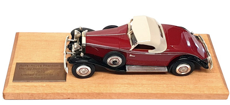 Top Marques 1/43 Scale GS6 - 1932 Rolls Royce Phantom II Henley Roadster Ltd. 50