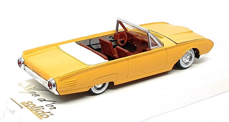 Solido 1/43 Scale Diecast 4504 - 1961 Ford Thunderbird Cabriolet - Yellow