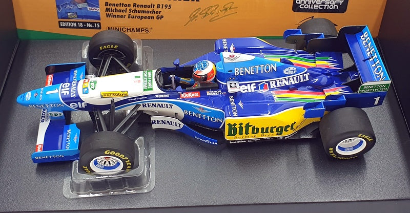 Minichamps 1/18 Scale 510 953201 - Benetton Renault B195 #1 1st European GP 1995