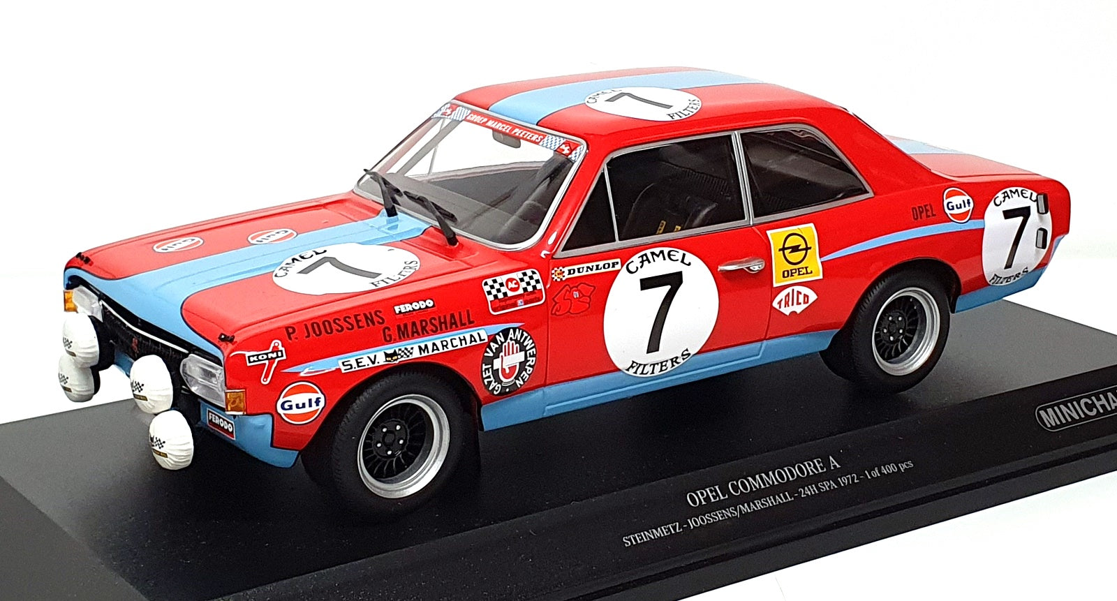 Minichamps 1/18 Scale 155 724607 - Opel Commodore A #7 24H Spa 1972