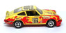 Solido 1/43 Scale No. 24 - Porsche Carrera RS Race Car #108 - Yellow/Red