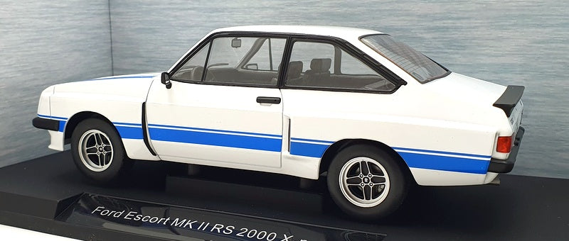 Model Car Group 1/18 Scale MCG18350 Ford Escort MKII RS 2000 X-Pack - White/Blue