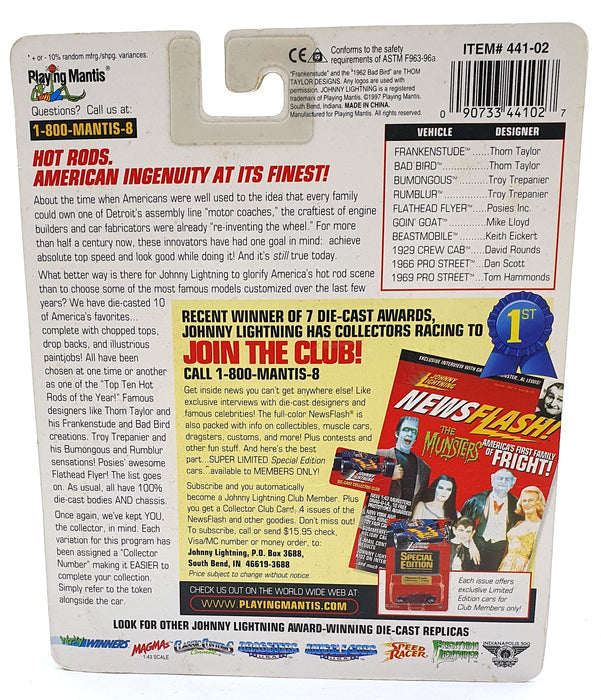 Johnny Lightning 1/64 Scale 441-02 Hot Rods Collector #34 1929 Crew Cab