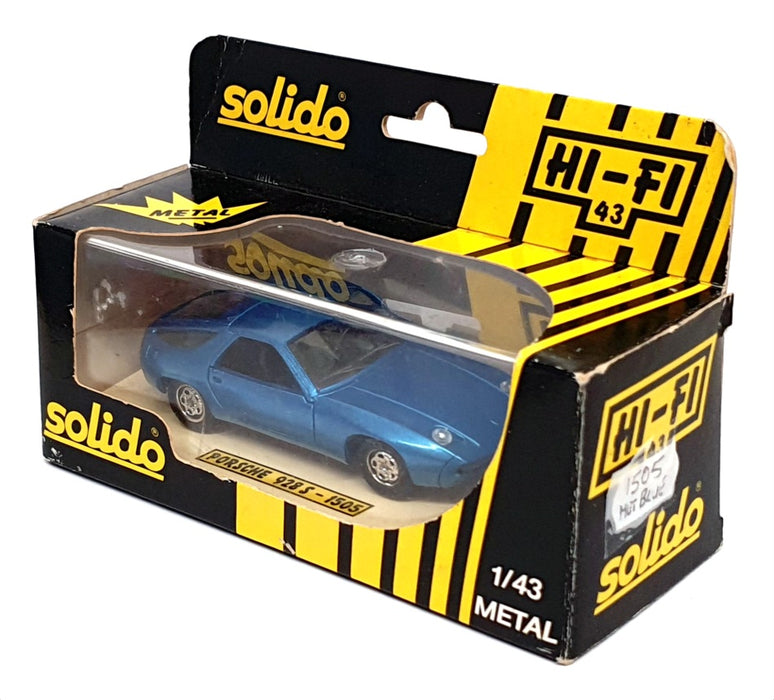 Solido 1/43 Scale Diecast 1505 - Porsche 928S - Met Blue