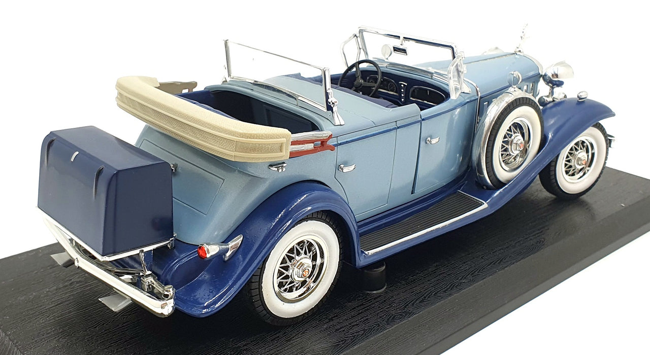 Anson 1/18 Scale Diecast 30383 - 1932 Cadillac Sport Phaeton Blue Two Tone