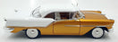 Acme 1/18 Scale Diecast A1808006 - 1957 Oldsmobile Super 88 - Gold/White
