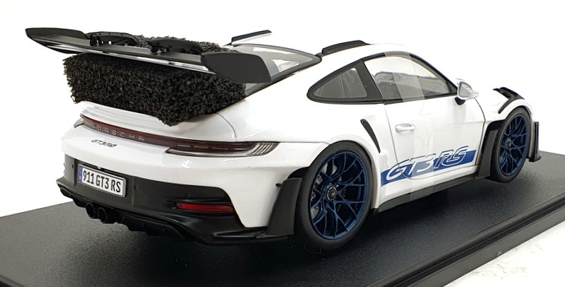 Solido 1/18 Scale S1812102 - 2024 Porsche 911 (992) GT3 RS - White/Blue