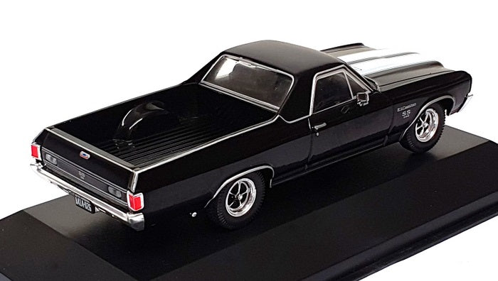 Altaya 1/43 Scale 16725S - 1970 Chevrolet El Camino Pick-Up Truck - Black/White