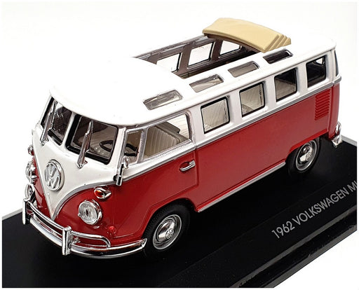Road Signature 1/43 Scale 43208 - 1962 Volkswagen Microbus - Deep Red/White