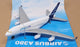 Daron Toys Appx 14cm Long Diecast RT0380 - Airbus A380 Aircraft - White/Blue