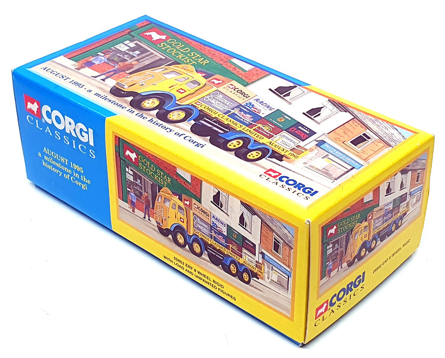 Corgi 1/50 Scale 09802 - ERF 8 Wheel Rigid With Load & Unpainted Figures