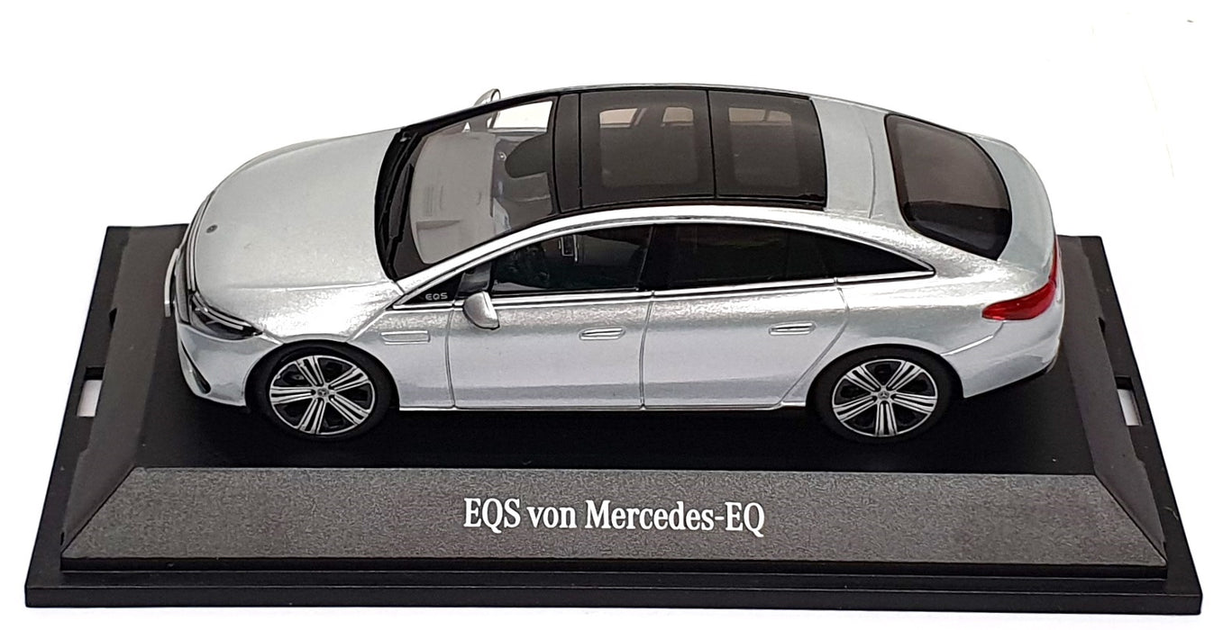 Herpa 1/43 Scale B6 696 0572 - EQS von Mercedes-EQ - Hightech Silver