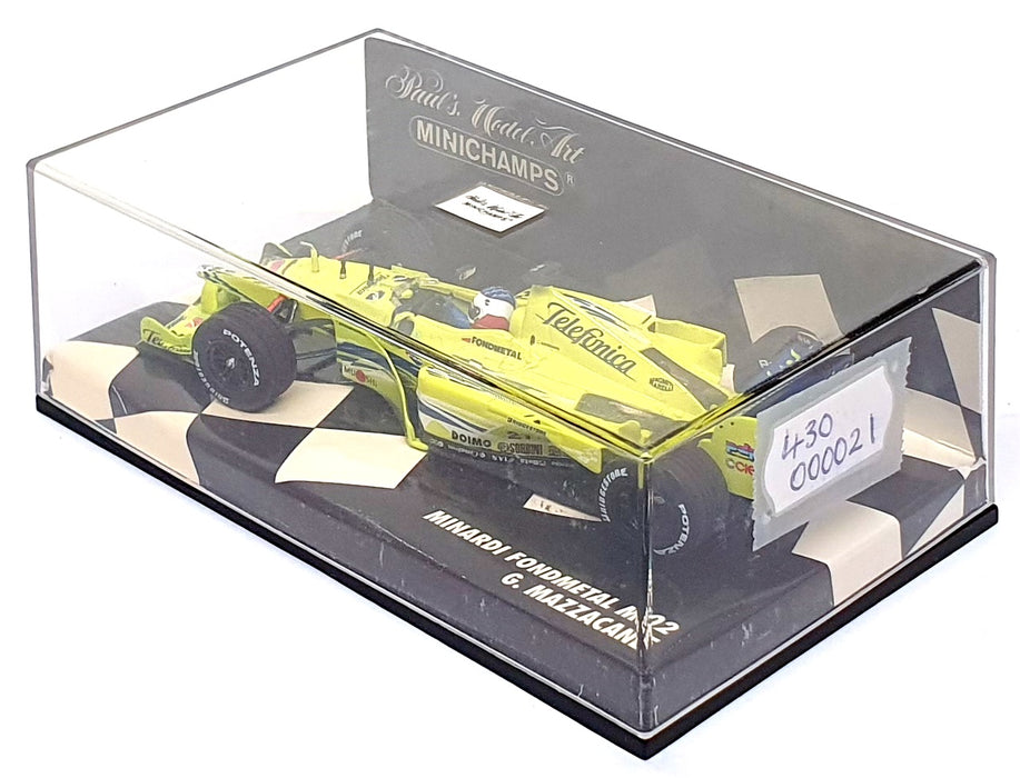 Minichamps 1/43 Scale 430 000021 - F1 Minardi M02 G. Mazzacane