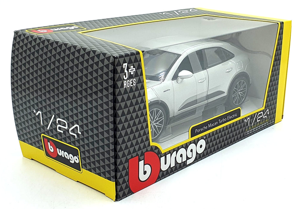 Maisto 1/24 Scale Diecast 18-21114 - Porsche Macan Turbo Electric - Silver