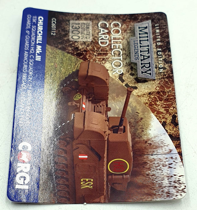 Corgi Military Legends 1/50 Scale CC60112 - Churchill Mk.III England 1943