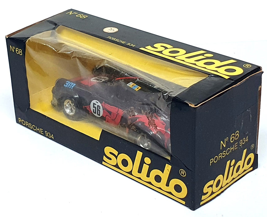 Solido 1/43 Scale Diecast No. 68 - Porsche 934 Race Car #56 - Black/Red