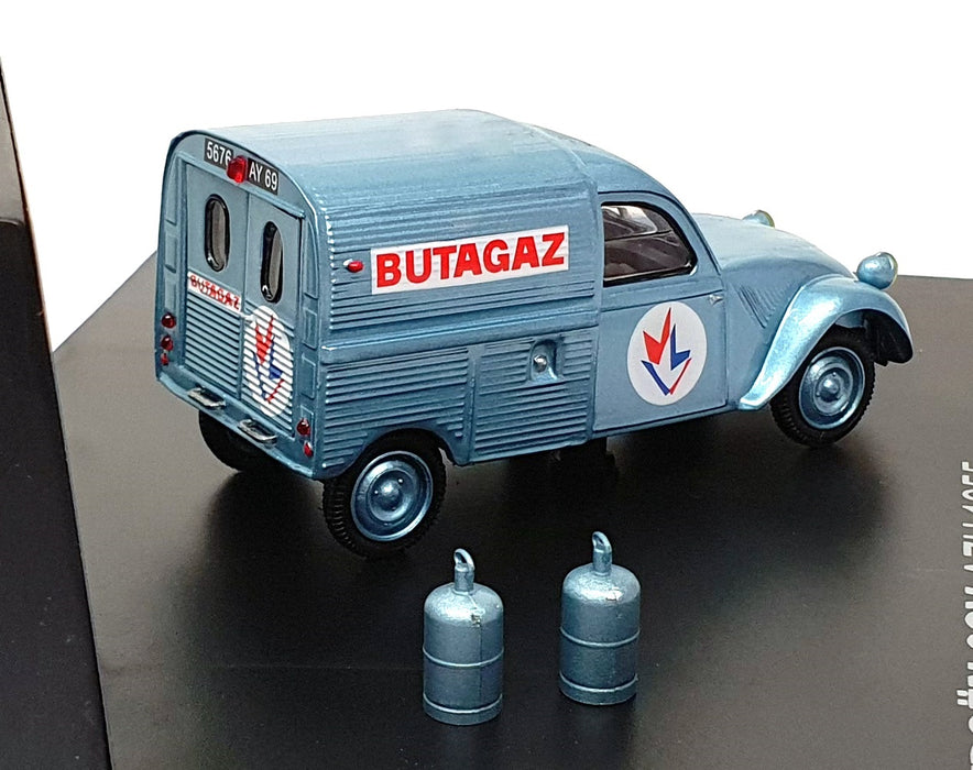 Norev 1/43 Scale 156010 - 1955 Citroen 2CV AZU Butagaz - Met. Lt. Blue