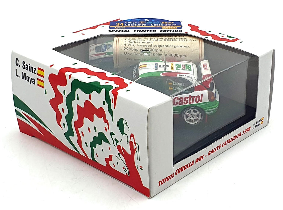 Vitesse 1/43 Scale V98199 - Toyota Corolla WRC #5 Catalunya Rally 1998