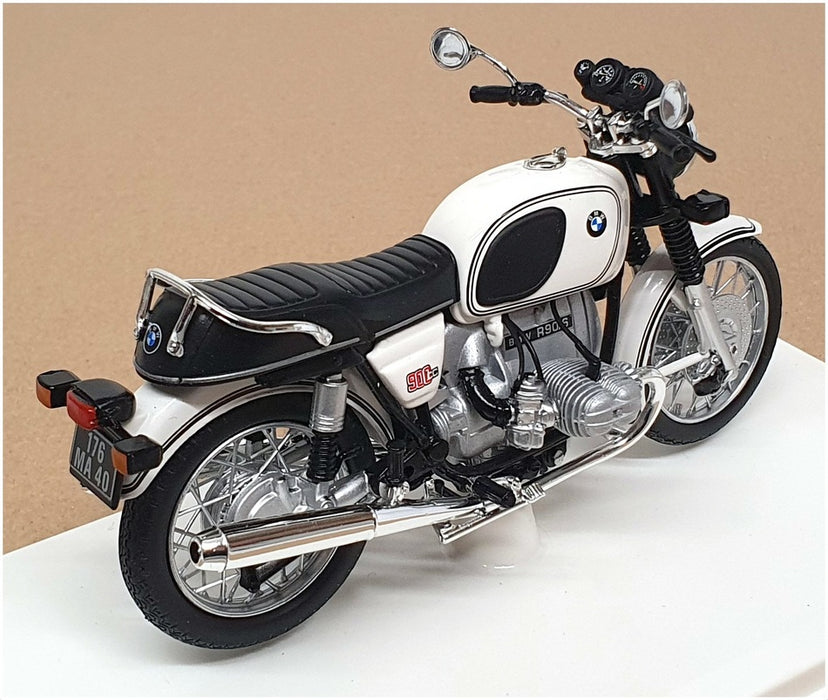 Norev 1/18 Scale 182036 - BMW R90 Motorcycle - White
