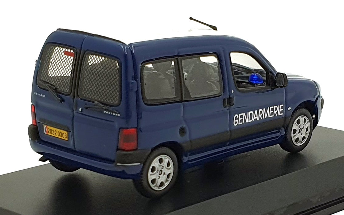 Norev 1/43 Scale 479813 - Peugeot Partner Van Gendarmerie - Blue