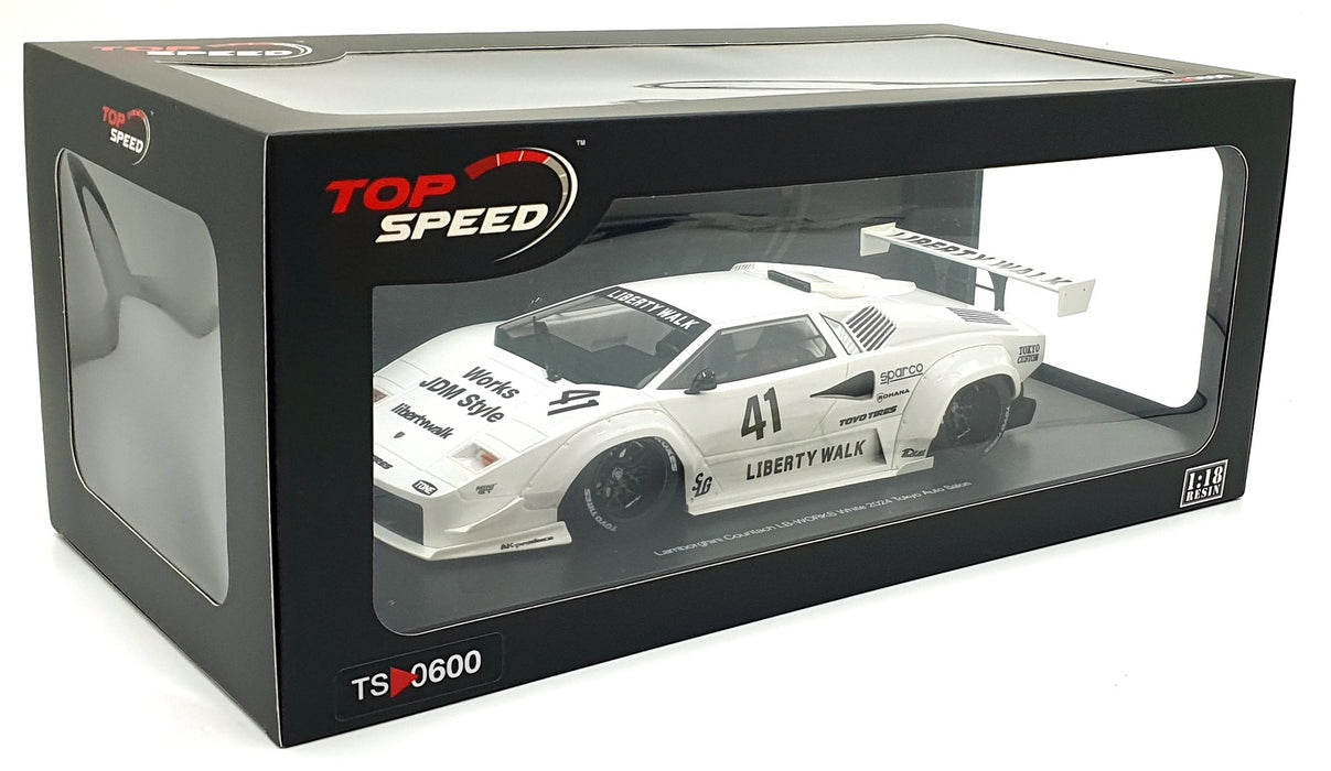 Top Speed 1/18 Scale Resin TS0600 Lamborghini Countach LBW #41 2024 Auto Saloon