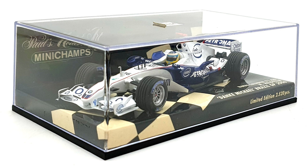 Minichamps 1/43 Scale 400 060316 - F1 BMW Sauber F1.06 #16 Brazil GP 2006
