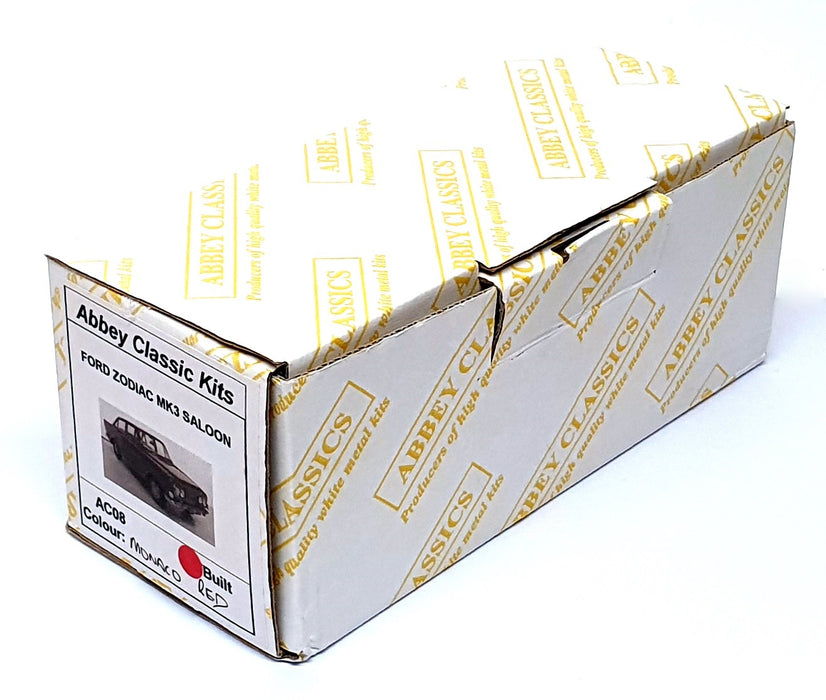 Abbey Classics Crossway 1/43 Scale AC08 - Ford Zodiac Mk3 Saloon - Monaco Red
