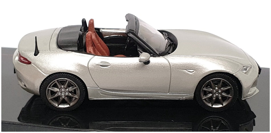 Ixo Models 1/43 Scale CLC487N.22 - 2019 Mazda MX-5 Roadster - Met Silver Grey