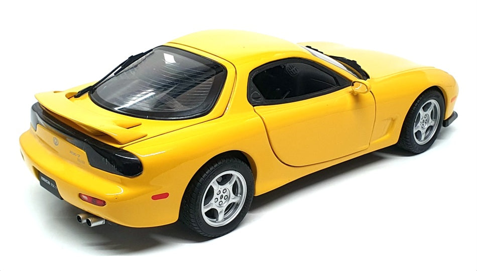 Kyosho 1/18 Scale Diecast DC2124E - Mazda RX-7 - Yellow