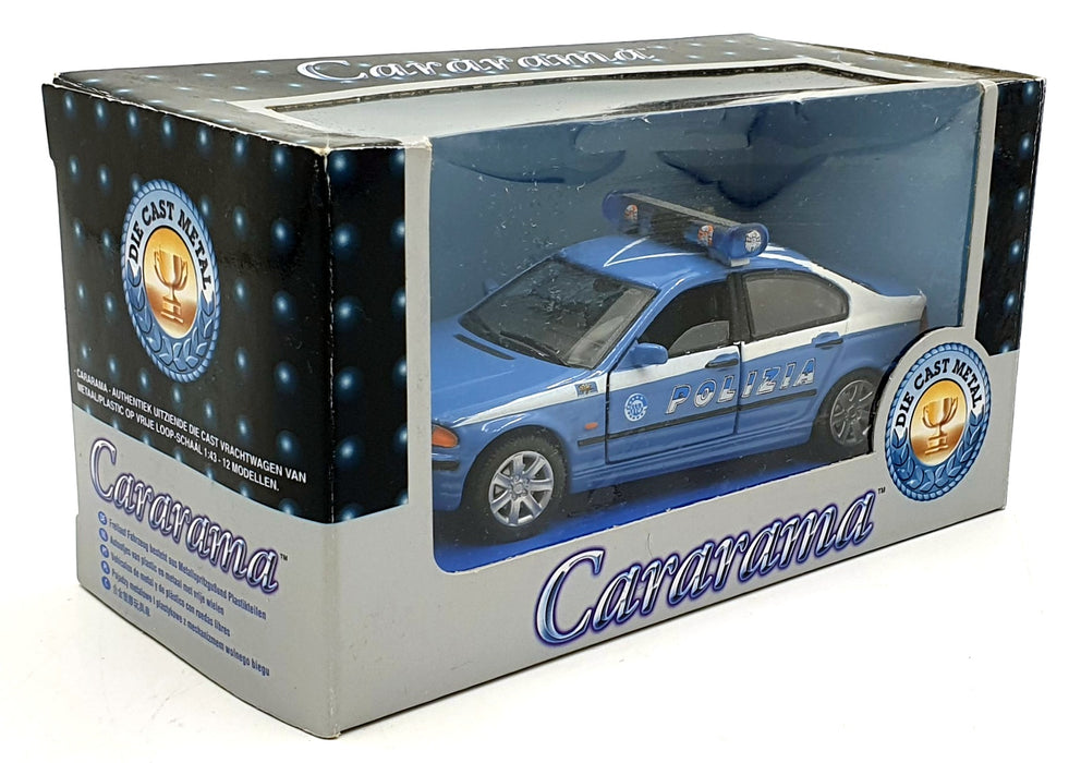 Cararama 1/43 Scale 210226A - BMW Polizia K61 Police Car - Blue