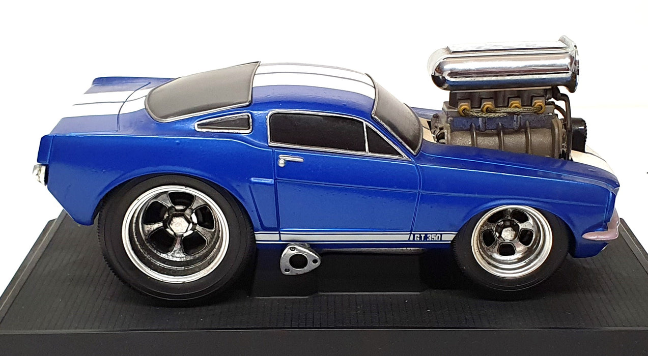 Muscle Machines 1/18 Scale 61189 - 1966 Ford Mustang - Blue/White Stripes