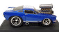 Muscle Machines 1/18 Scale 61189 - 1966 Ford Mustang - Blue/White Stripes