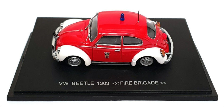 Eagles Race 1/43 Scale 1109 - VW Beetle 1303 Fire Brigade Feurwehr - Red/White