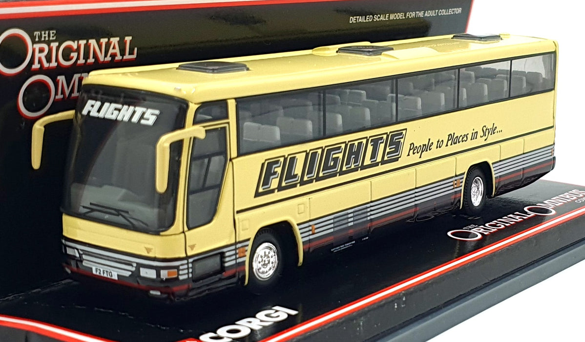 Corgi 1/76 Scale Diecast 43805 - Plaxton Excalibur Flights Coach Travel Ltd