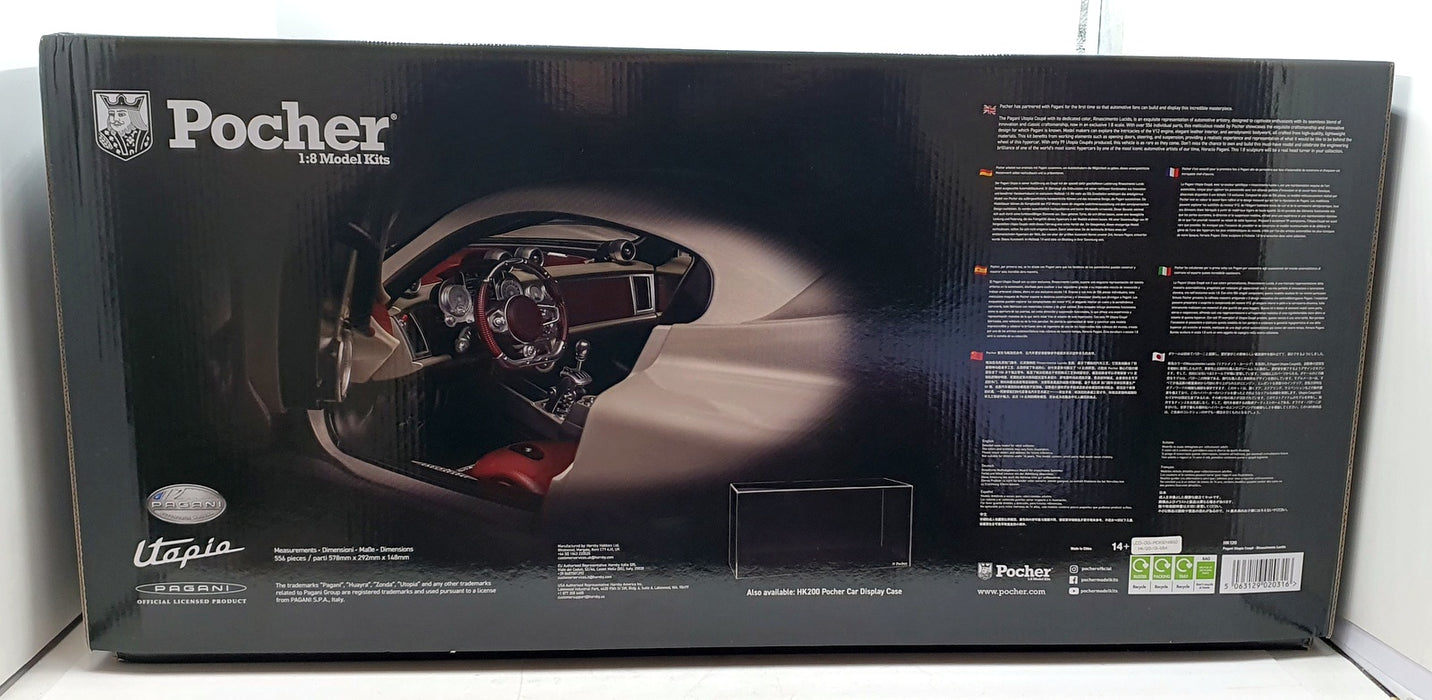 Pocher 1/8 scale Diecast Kit HK120 - Pagani Utopia Coupe - Rinascimento Lucido