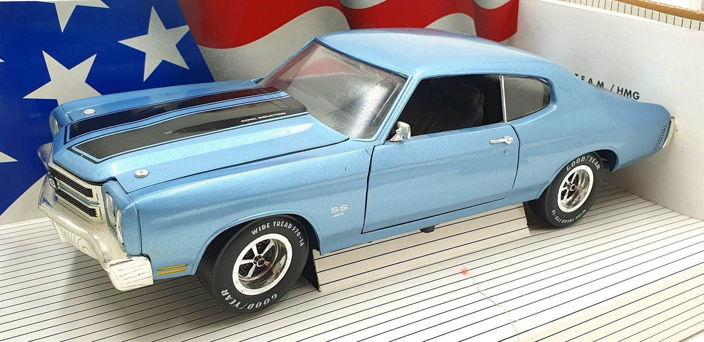 Ertl 1/18 Scale Diecast 7808 - 1970 Chevrolet Chevelle SS454 LS6 - Blue