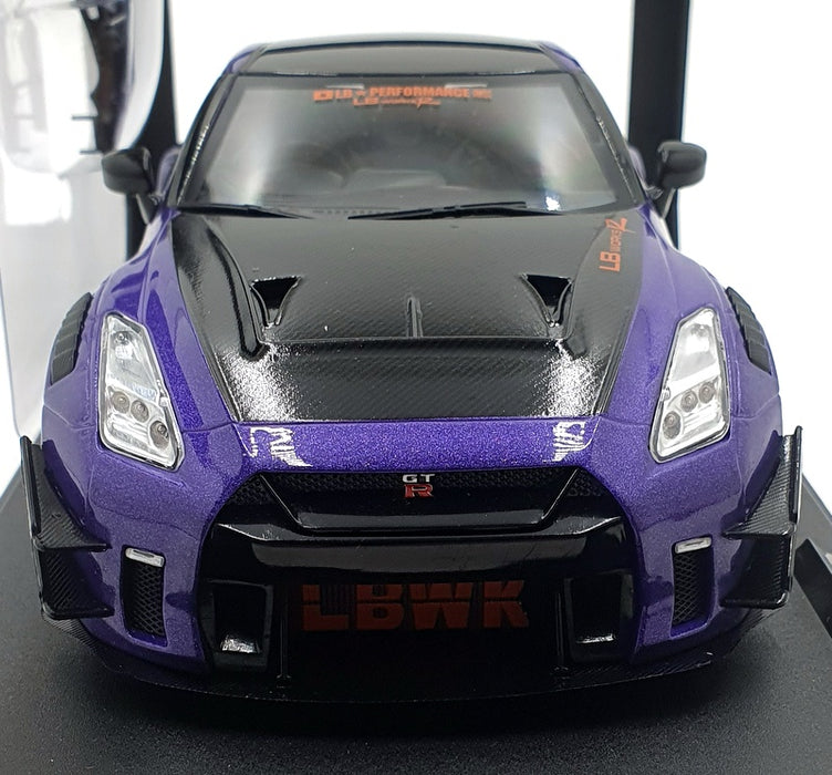 Solido 1/18 Scale Diecast S1805812 - Nissan GTR with Body Kit Type 2 Purplezilla